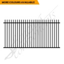 Aluminium Deco Rod Top Fence Panel