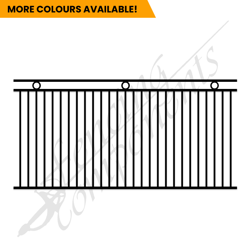 Aluminium Deco Ring Fence Panel