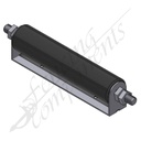 40 Dia x 195mm Nylon Top Roller (Full Bracket) - Black