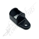 25x25mm Aluminium Single Lug Fence Bracket - Black