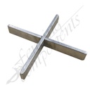 90mm Cross Steel Zinc 15x5 [PAIR]