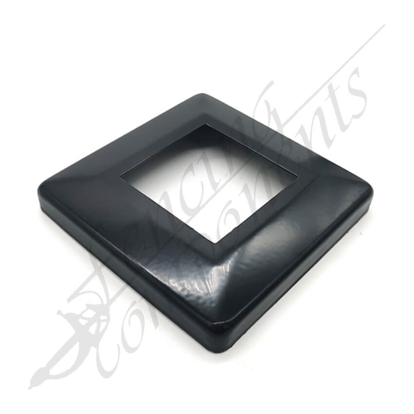 Post Base Cover 50x50mm Raised Aluminium