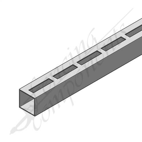 Alu Single Punched 50x50 2.0mm 6m (65x16 - 12mm Gap - Slat Style)