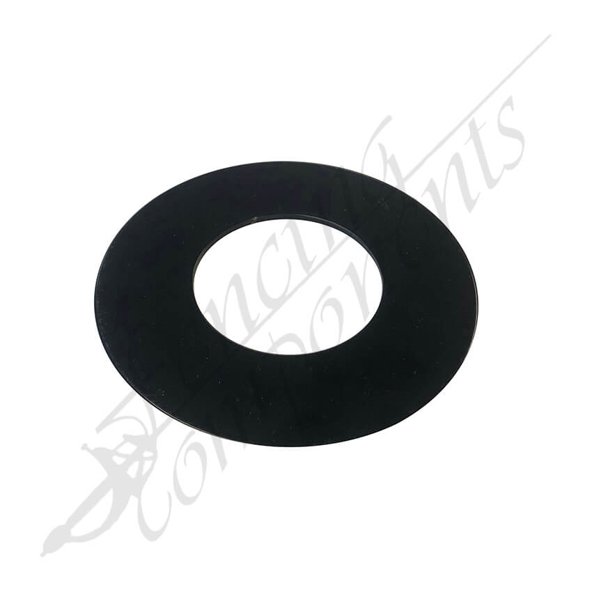 Aluminium Base Cover Round 40NB 51dia Opening 2mm Black