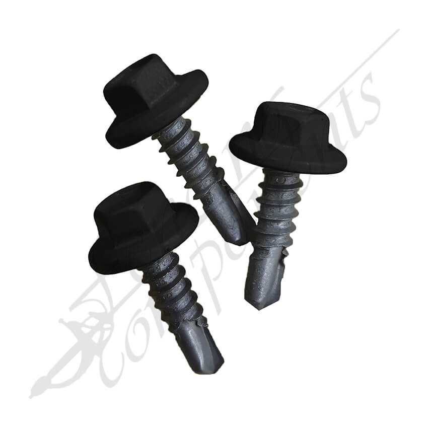 BREMICK #12-14x20 Satin Black Tek Screw T05 (100/Bag-500/Box)