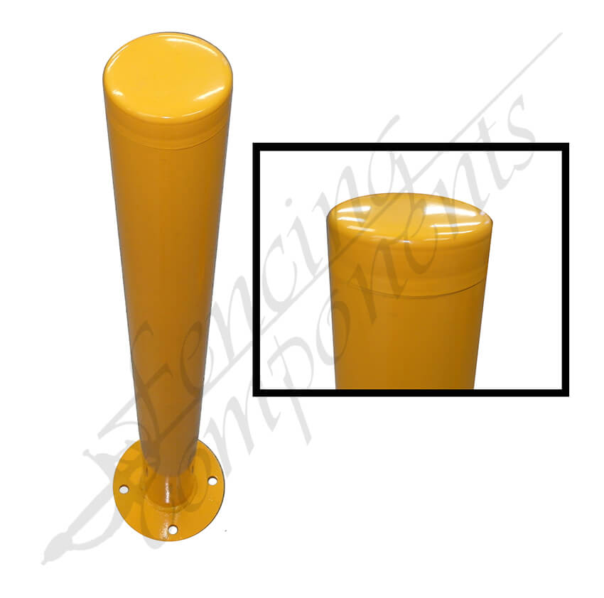 Bollard Safety Yellow w/ Base Plate