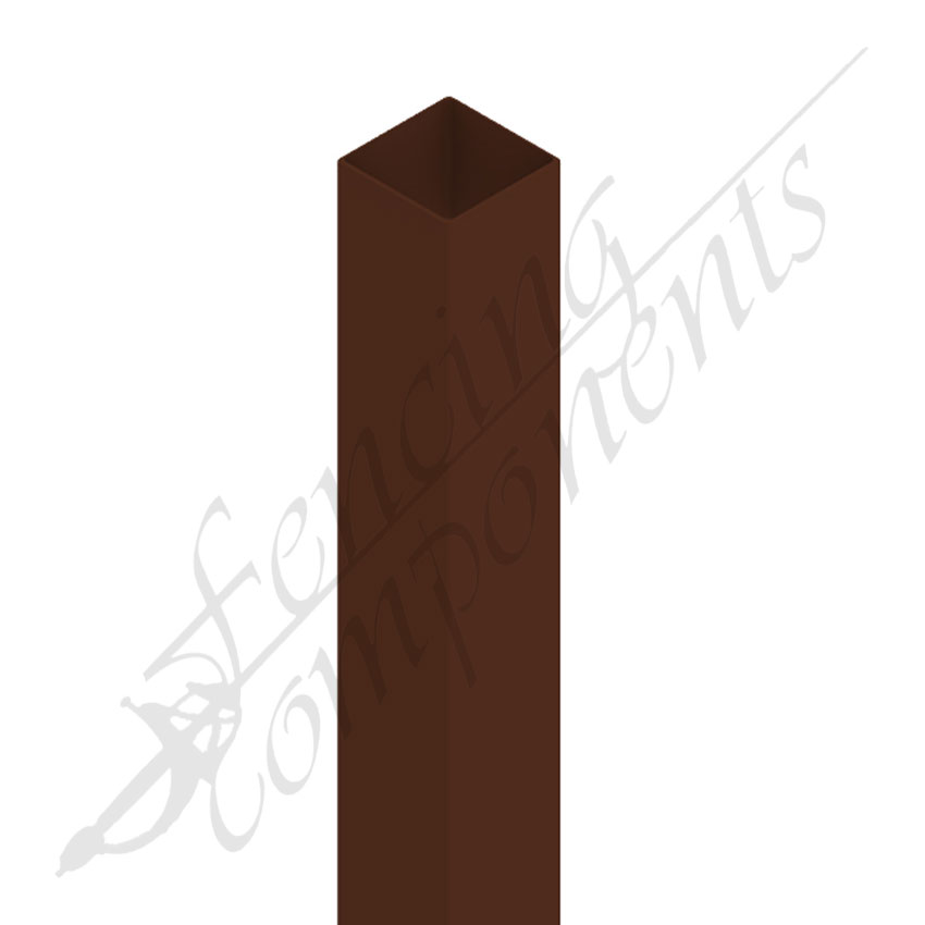 65x65x2400 - 2mm - Steel Post (Boundary/ Bowral Brown)