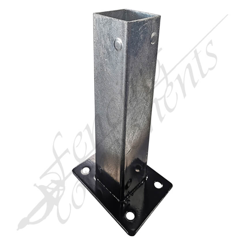 Internal Post Bracket Base 65x65mm HDG