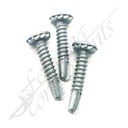 IRIUS 12Gx28mm Tek Gal - Tamper Proof Security Screw (250/Box)