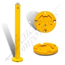 Removable Surface Mount Bollard - Key Lock - 90 Dia x 1000 mm High