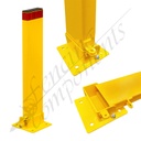 Collapsible Parking Protector Bollard (Yellow) - Pad Lock