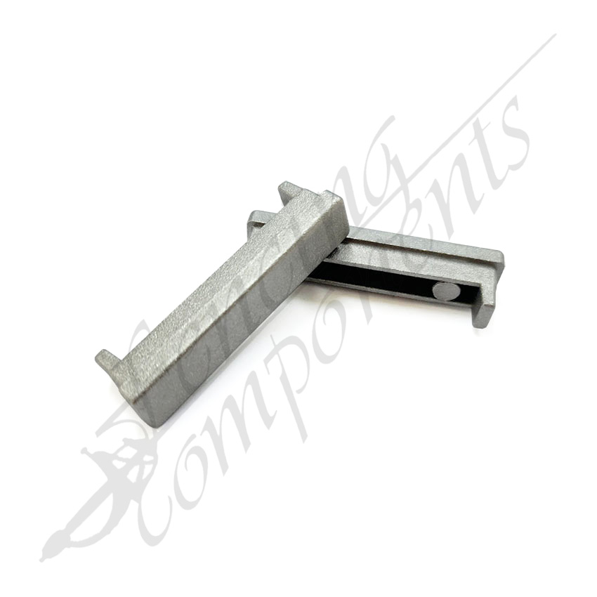 50x10x1.2mm Aluminium Rectangle Slat Cap