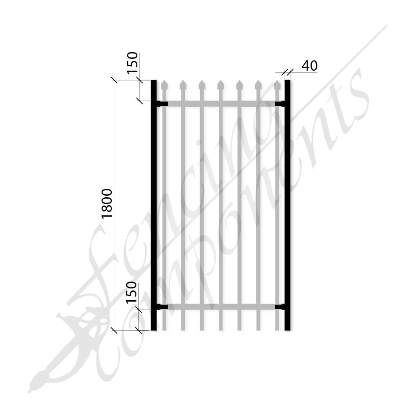 Security Gate Converter - Satin Black [PAIR]