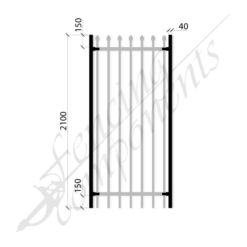 Security Gate Kit Converter 2.1H [PAIR]