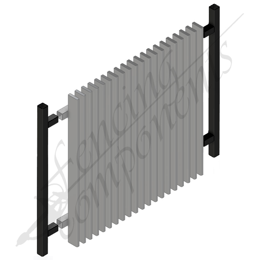 Aluminium 65mm &amp; 45° Angled Blade Gate Converter [PAIR]