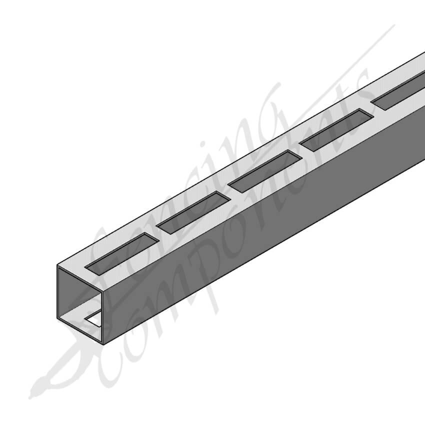 Alu Single Punched 50x50 2.0mm 6m (65x16 - 9mm Gap - Slat Style)