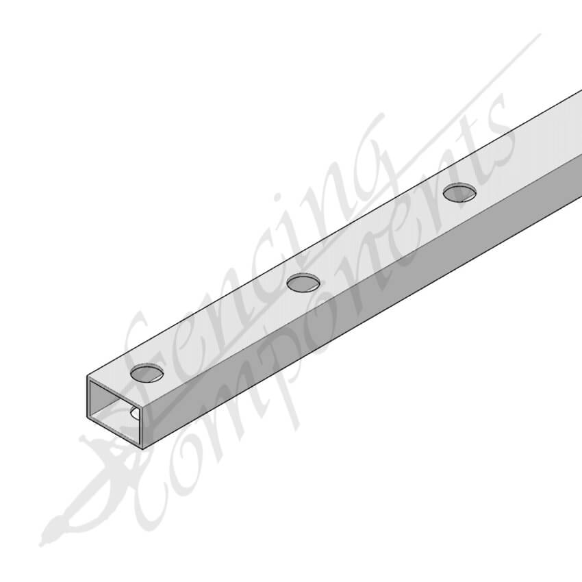 38x25mm Aluminium Punched Rail - 19OD