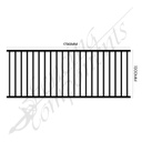 StairFlex© Steel Railing Panel - Satin Black