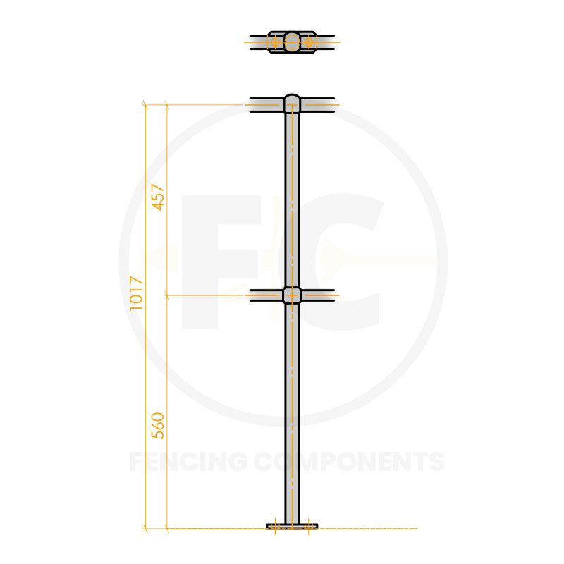 Stanchion - Top Mounted