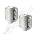 Safetech Adjustable Self Closing Hinges (No Legs) - White [PAIR]