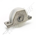 90mm Nylon White Sliding Gate Wheel with Stainless Steel Bracket (120kg/wheel)