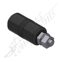 40 Dia x 60mm Nylon Top Roller - Black