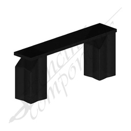 [1013-B75-BLK] Gate Tunnel / Bridge Accessory (Gap 220mm) Black