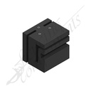 60x75mm Sliding Block - Black (Cut)