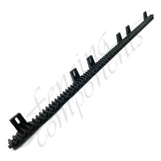 Gear Rack - 1 Metre 4 Bracket, Nylon (with Metal Core)