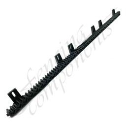 [1043] Gear Rack - 1 Metre 4 Bracket, Nylon (with Metal Core)