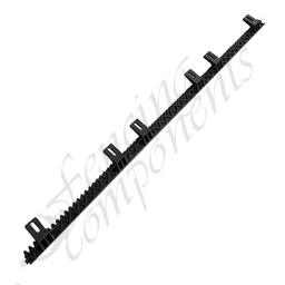 [1043] Gear Rack - 1 Metre 6 Bracket, Nylon (with Metal Core)