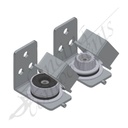 Punch In Ball Bearing Lift-Master Hinges - 65x65 Aluminium Hub [PAIR]