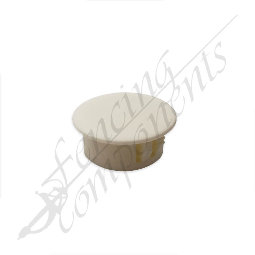 Round Plastic Plug - 19mm (Cream)