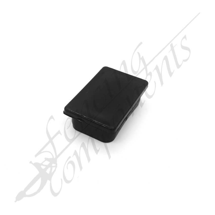 38x25mm Rectangular Plastic Cap FLAT