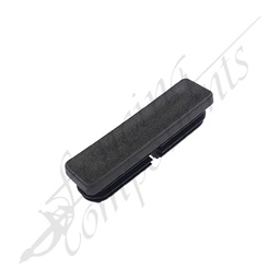 [2029] 65x16mm Rectangular Plastic Cap 1.2-1.4mm wall FLAT