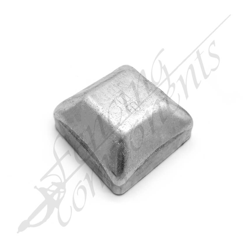 50x50mm Steel Square Cap Pre-Gal 1.2mm thick