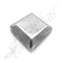 75x75mm Steel Square Cap Pre-Gal 1.2mm thick