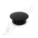 Round Plastic Plug - 25mm (Black)