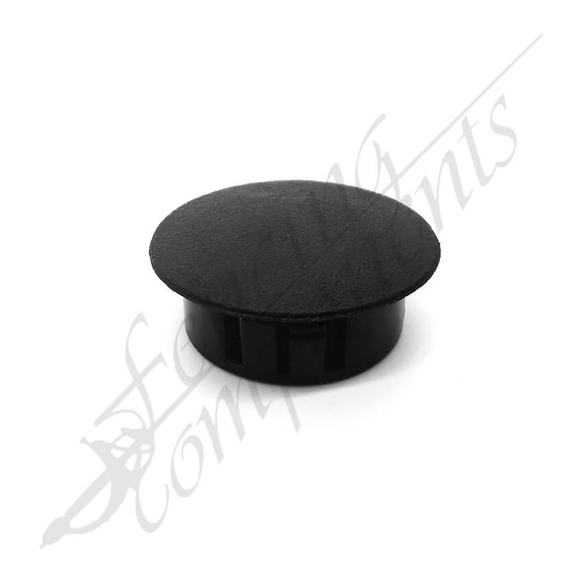 Round Plastic Plug - 32mm (Black)