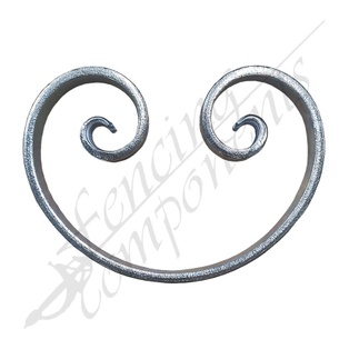 Scroll C - Zinc - 130x180x20mm