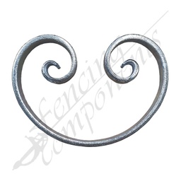 [4055-ZC] Scroll C - Zinc - 130x180x20mm