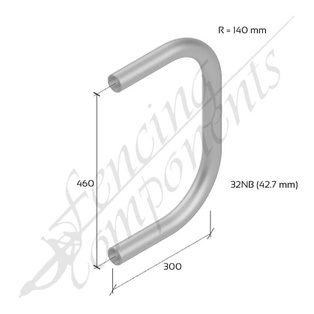 Ball Fence Horizontal Closure Bends 32NB - Hot Dip Gal