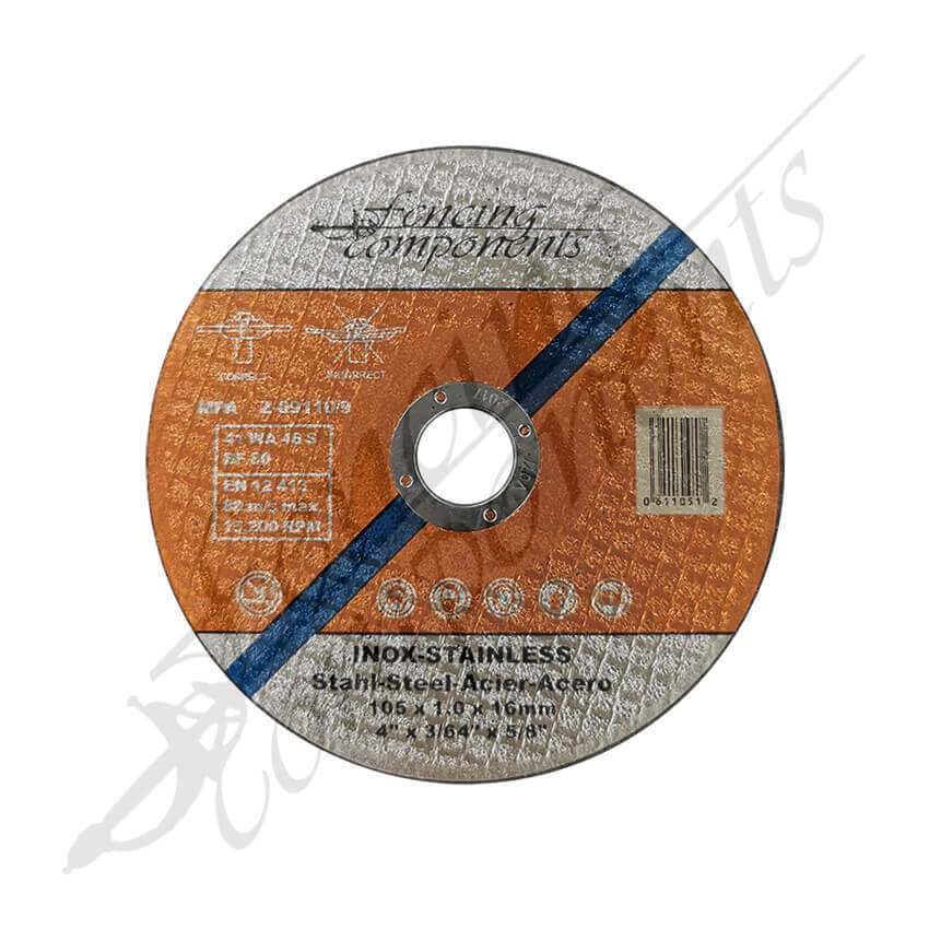 Cutting Disc (SMALL 4) 100x1.0x16mm for s/s (60110510)