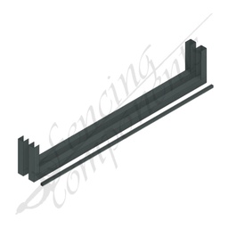 [G1.8BAS] Gate Stile 1.8 (Basalt/ Dark Smoke)