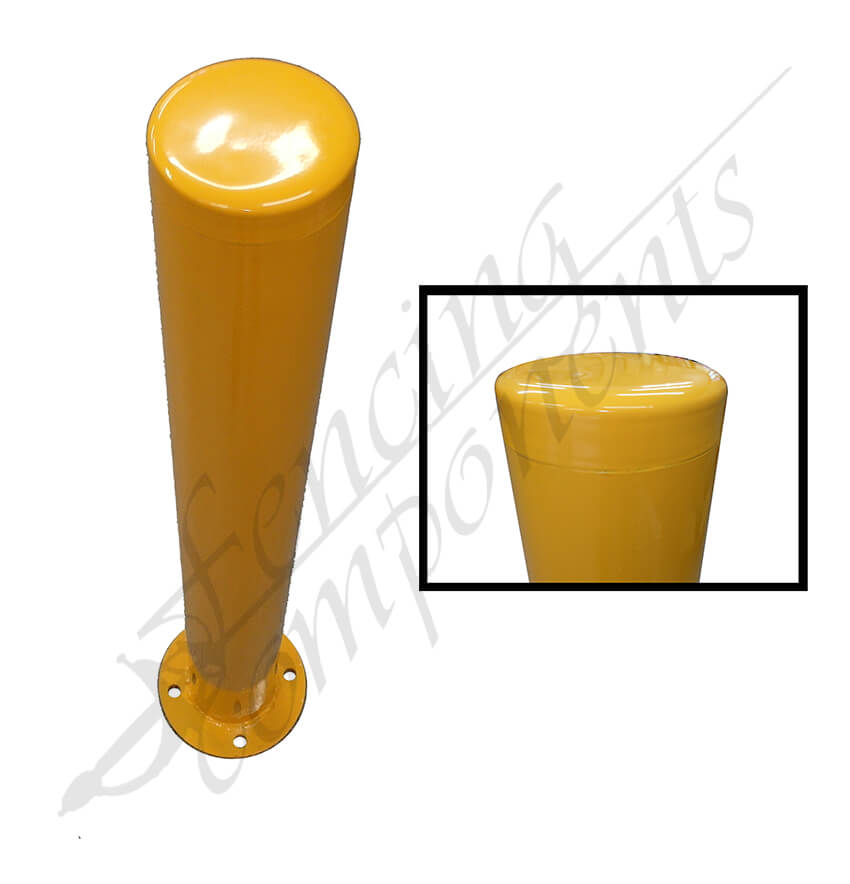 Bollard Safety Yellow 114D x 1120mm 4mm thickness M