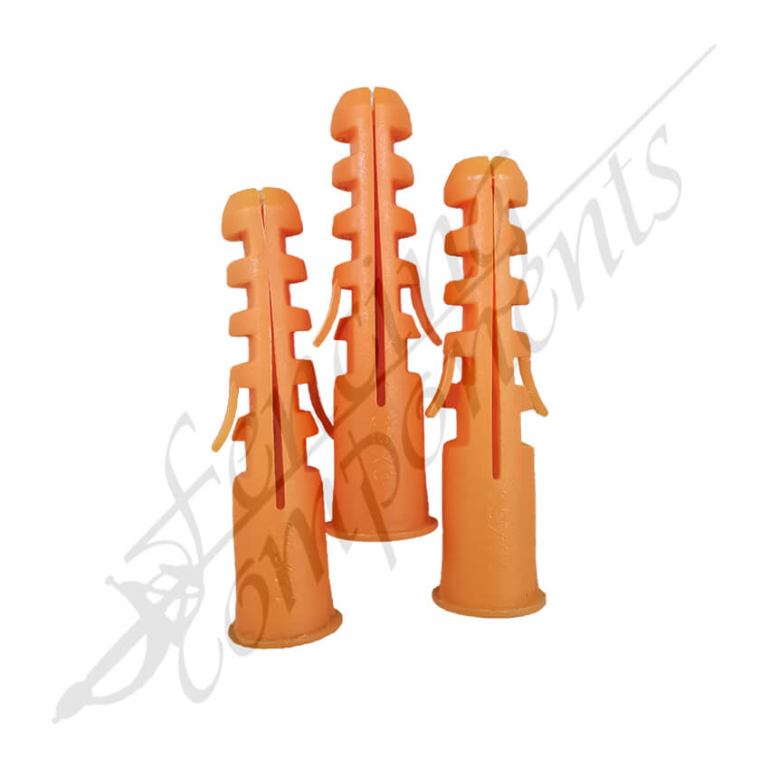 Nylon Wall Plug 8 x 40 (250/bag) ORANGE