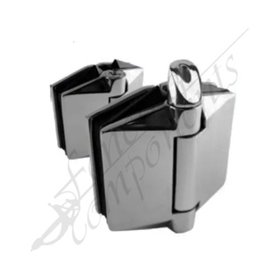 Clearance Item - 120GG Series Soft Close Polaris Pool Glass to Glass Hinges Satin [PAIR]