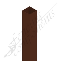 [PBOU6524] 65x65x2400 - 2mm - Steel Post (Boundary/ Bowral Brown)