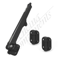 [ST5090] Safetech Vertical Pool Gate Latch + Adjustable Self Closing Gate Hinge (No Leg) [PAIR]