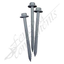 [BR141075TIM] BREMICK #14-10x75 Gal Timber Hex Screw W07 (50/Bag-500/Box)